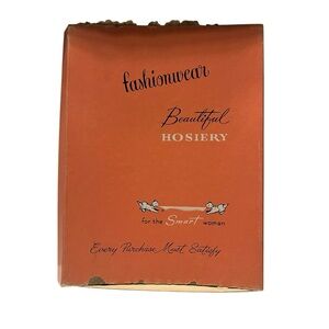 Vintage Fashionwear Black Nylons. Original box shows wear. See photos